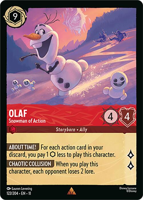 Olaf - Snowman of Action (122/204) [Winterspell] | Good Games Morley