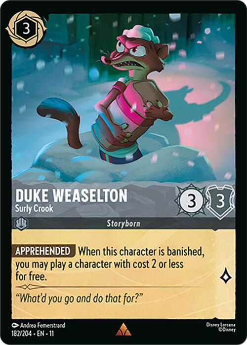 Duke Weaselton - Surly Crook (182/204) [Winterspell] | Good Games Morley