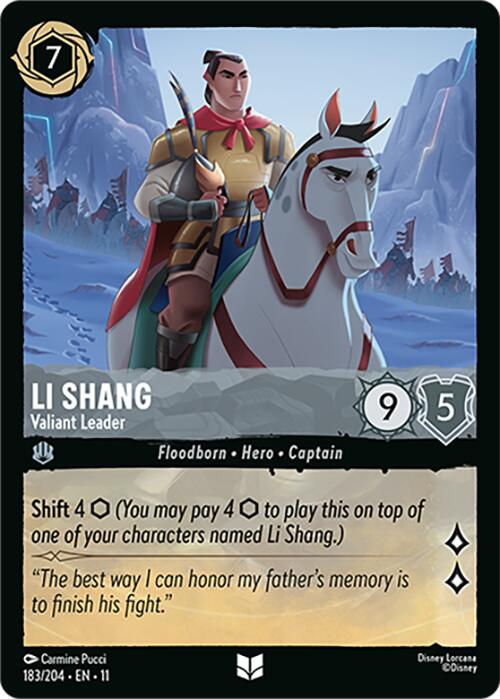Li Shang - Valiant Leader (183/204) [Winterspell] | Good Games Morley