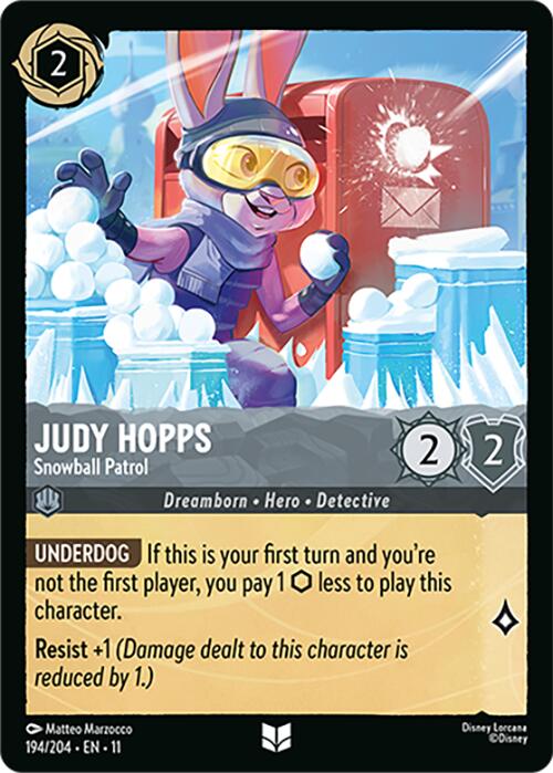 Judy Hopps - Snowball Patrol (194/204) [Winterspell] | Good Games Morley