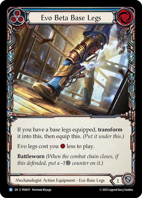 Evo Beta Base Legs (Blue) (Regular) [PEN071] (Compendium of Rathe) | Good Games Morley