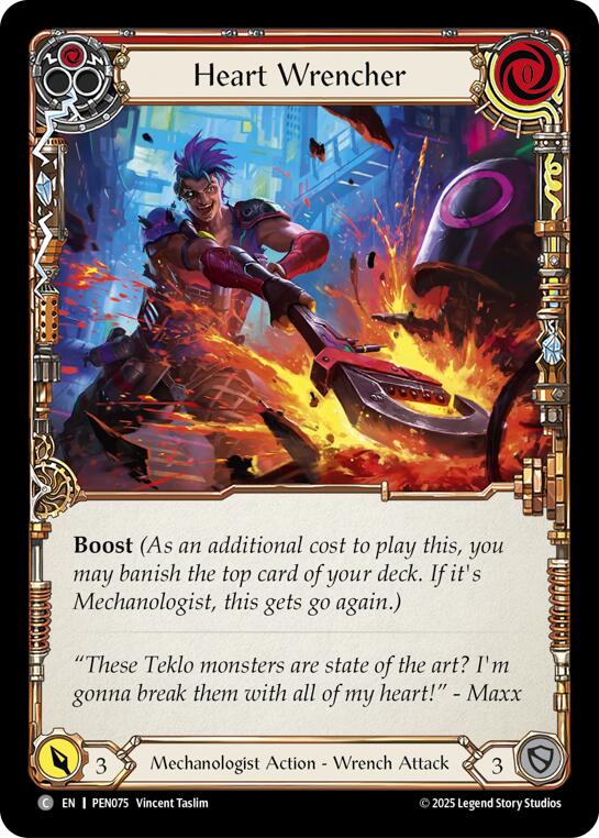 Heart Wrencher (Red) (Rainbow Foil) [PEN075] (Compendium of Rathe)  Rainbow Foil | Good Games Morley