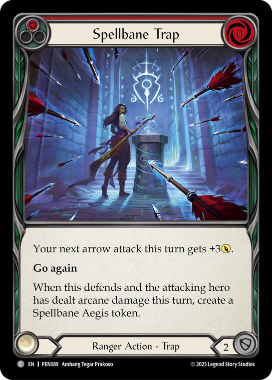 Spellbane Trap (Red) (Rainbow Foil) [PEN089] (Compendium of Rathe)  Rainbow Foil | Good Games Morley