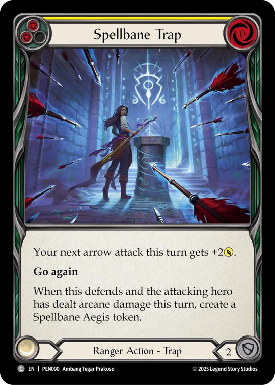 Spellbane Trap (Yellow) (Rainbow Foil) [PEN090] (Compendium of Rathe)  Rainbow Foil | Good Games Morley