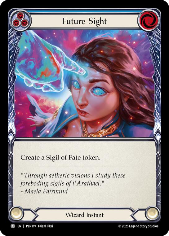 Future Sight (Blue) (Regular) [PEN119] (Compendium of Rathe) | Good Games Morley