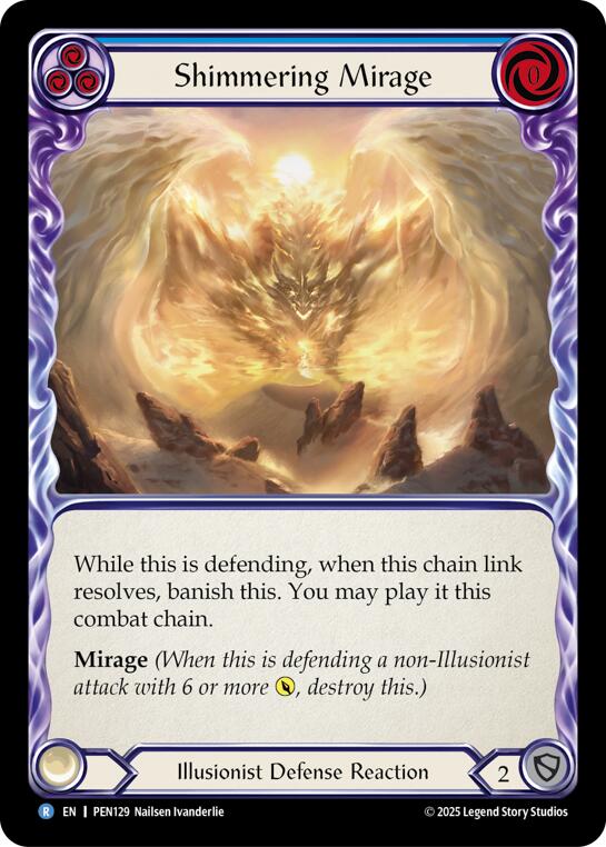 Shimmering Mirage (Blue) (Regular) [PEN129] (Compendium of Rathe) | Good Games Morley