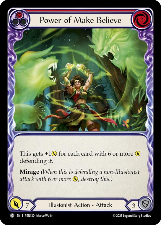 Power Of Make Believe (Red) (Rainbow Foil) [PEN130] (Compendium of Rathe)  Rainbow Foil | Good Games Morley
