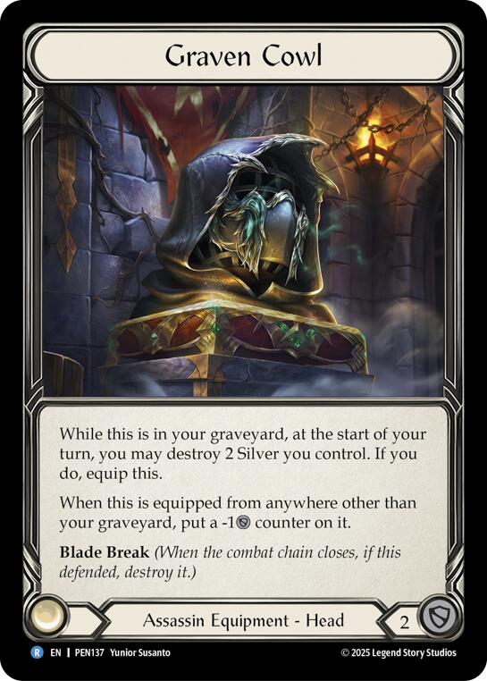 Graven Cowl [PEN137] (Compendium of Rathe)  Cold Foil | Good Games Morley