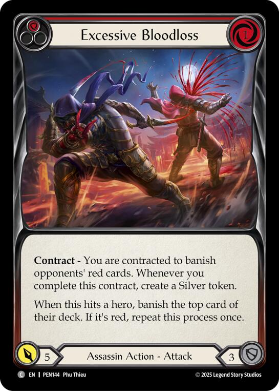 Excessive Bloodloss (Red) (Regular) [PEN144] (Compendium of Rathe) | Good Games Morley