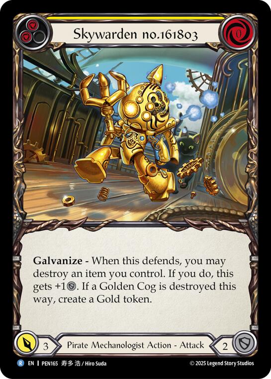 Skywarden No(Red)6(Red)80(Blue) (Yellow) (Rainbow Foil) [PEN165] (Compendium of Rathe)  Rainbow Foil | Good Games Morley