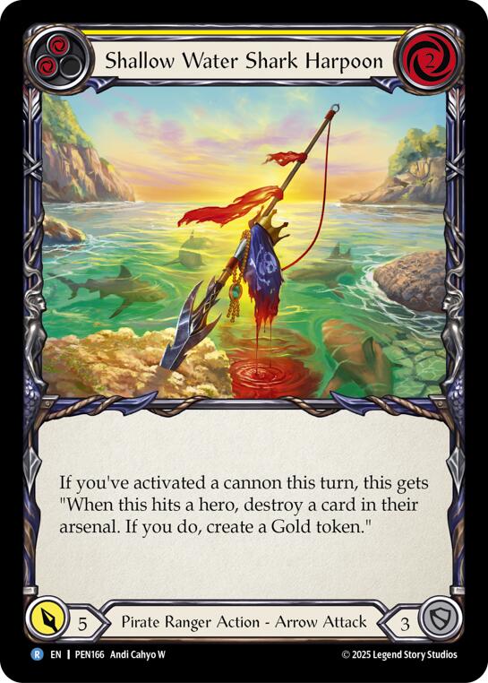 Shallow Water Shark Harpoon (Yellow) (Regular) [PEN166] (Compendium of Rathe) | Good Games Morley