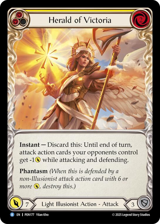 Herald Of Victoria (Yellow) (Regular) [PEN177] (Compendium of Rathe) | Good Games Morley