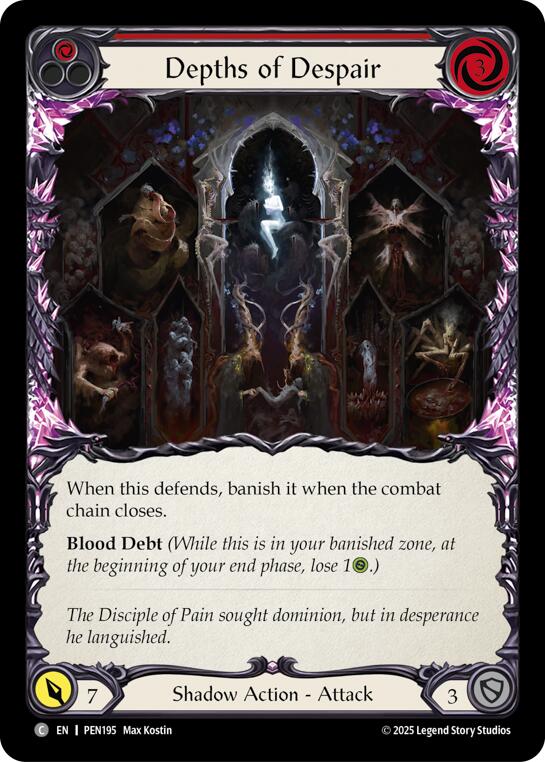 Depths Of Despair (Red) (Rainbow Foil) [PEN195] (Compendium of Rathe)  Rainbow Foil | Good Games Morley