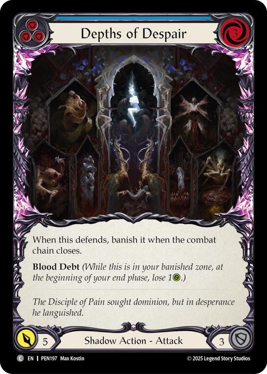 Depths Of Despair (Blue) (Rainbow Foil) [PEN197] (Compendium of Rathe)  Rainbow Foil | Good Games Morley