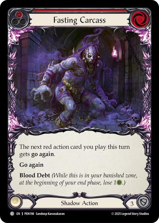 Fasting Carcass (Red) (Regular) [PEN198] (Compendium of Rathe) | Good Games Morley