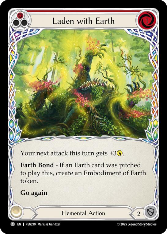Laden With Earth (Red) (Regular) [PEN210] (Compendium of Rathe) | Good Games Morley