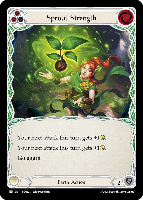Sprout Strength (Yellow) (Regular) [PEN223] (Compendium of Rathe) | Good Games Morley