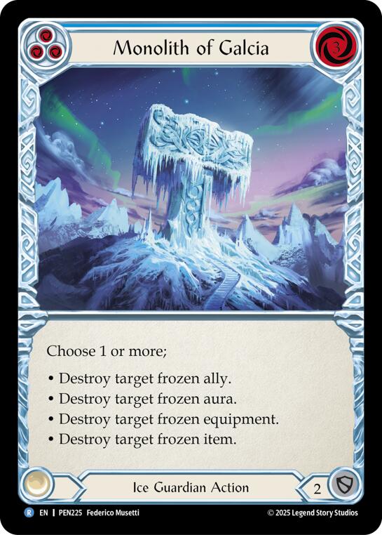 Monolith Of Galcia (Blue) (Regular) [PEN225] (Compendium of Rathe) | Good Games Morley