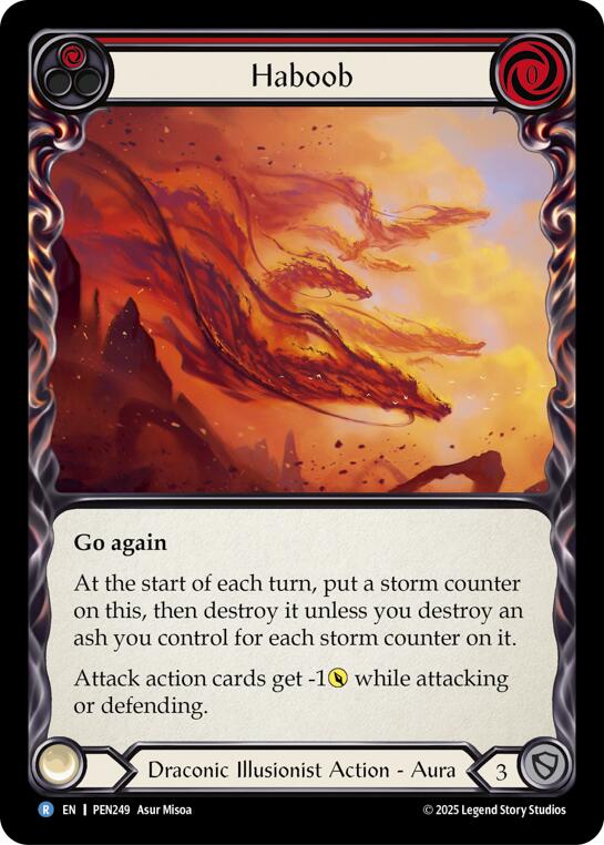 Haboob (Red) (Rainbow Foil) [PEN249] (Compendium of Rathe)  Rainbow Foil | Good Games Morley