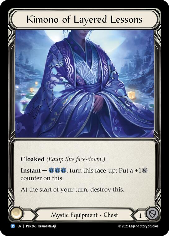 Kimono Of Layered Lessons [PEN266] (Compendium of Rathe)  Cold Foil | Good Games Morley