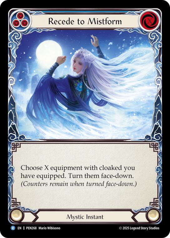 Recede To Mistform (Blue) (Rainbow Foil) [PEN268] (Compendium of Rathe)  Rainbow Foil | Good Games Morley