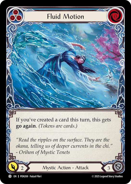 Fluid Motion (Blue) (Regular) [PEN269] (Compendium of Rathe) | Good Games Morley