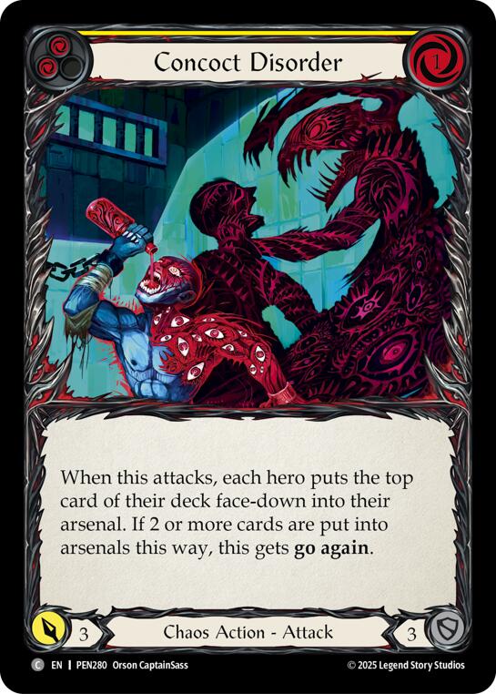 Concoct Disorder (Yellow) (Rainbow Foil) [PEN280] (Compendium of Rathe)  Rainbow Foil | Good Games Morley