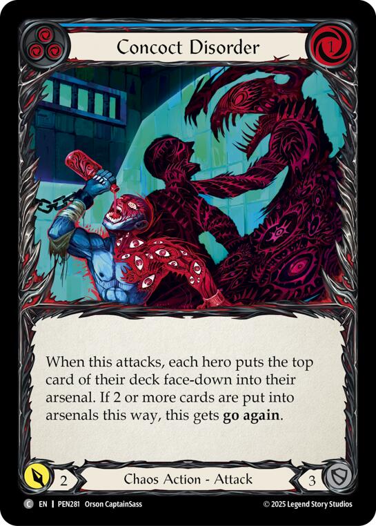 Concoct Disorder (Blue) (Rainbow Foil) [PEN281] (Compendium of Rathe)  Rainbow Foil | Good Games Morley