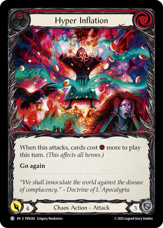 Hyper Inflation (Red) (Regular) [PEN282] (Compendium of Rathe) | Good Games Morley