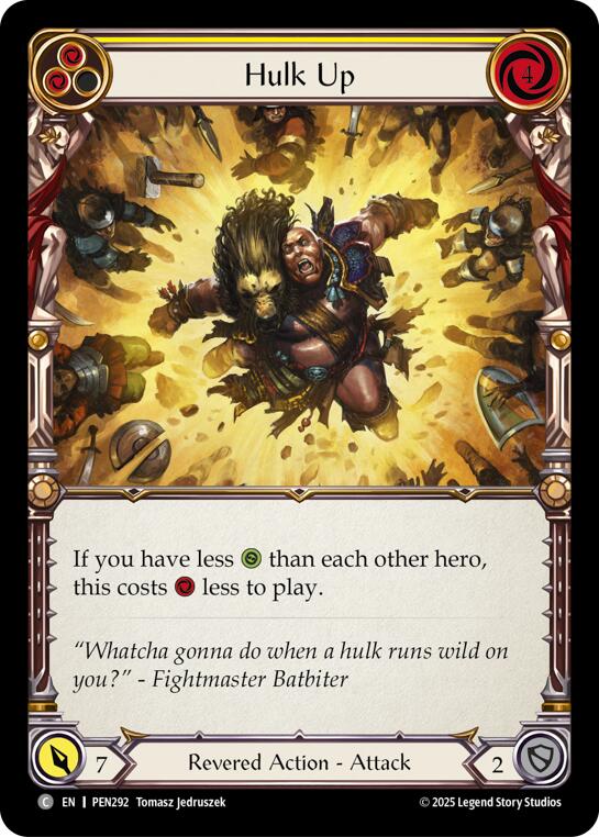 Hulk Up (Yellow) (Regular) [PEN292] (Compendium of Rathe) | Good Games Morley