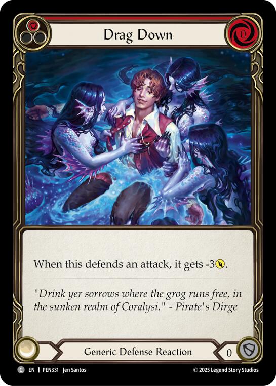 Drag Down (Red) (Regular) [PEN331] (Compendium of Rathe) | Good Games Morley