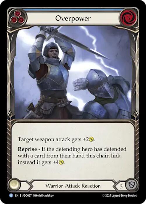 Overpower (Blue) (Regular) [SDO027] (Silver Age Chapter 2) | Good Games Morley