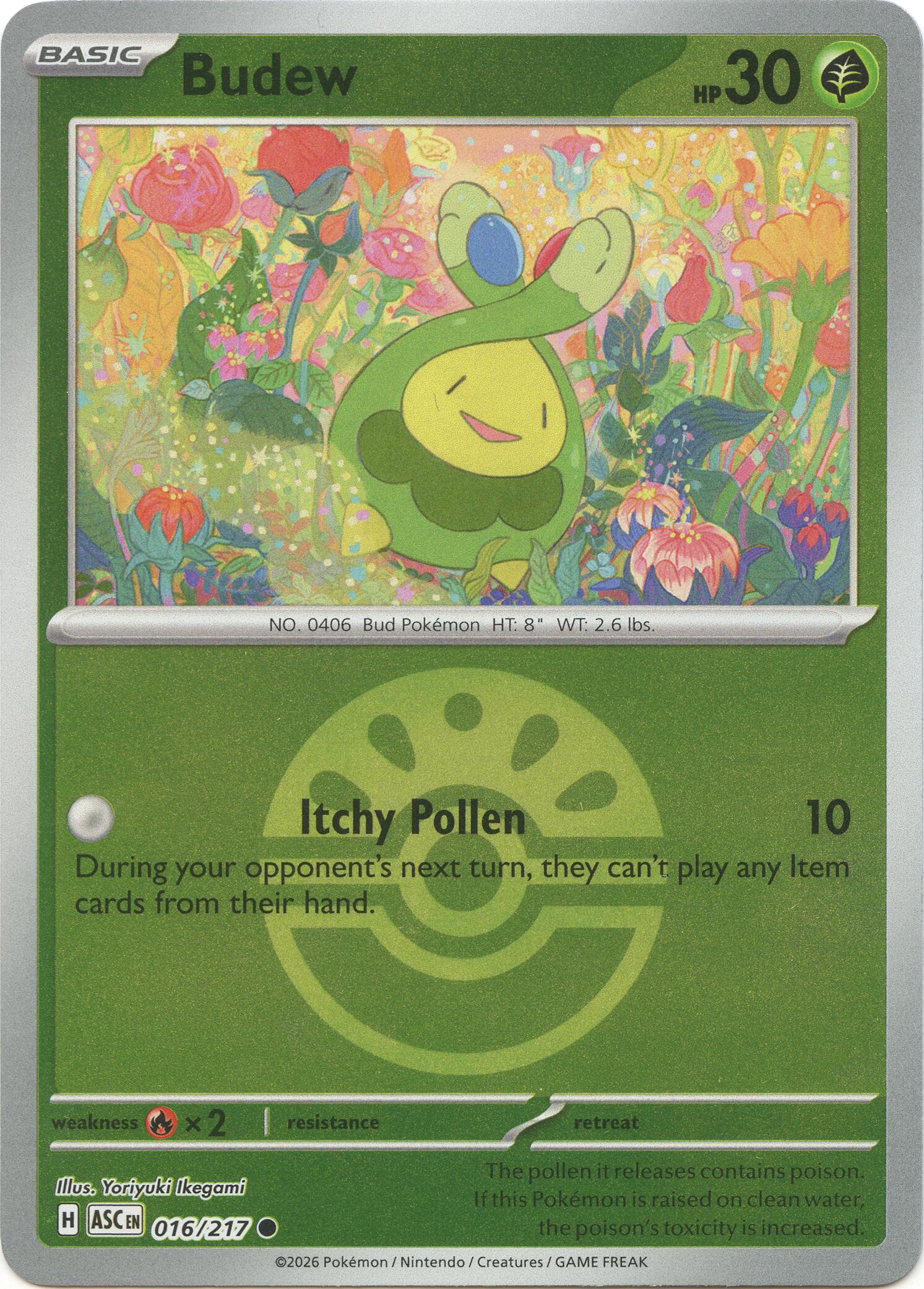 Budew (016/217) (Friend Ball) [Mega Evolution: Ascended Heroes] | Good Games Morley