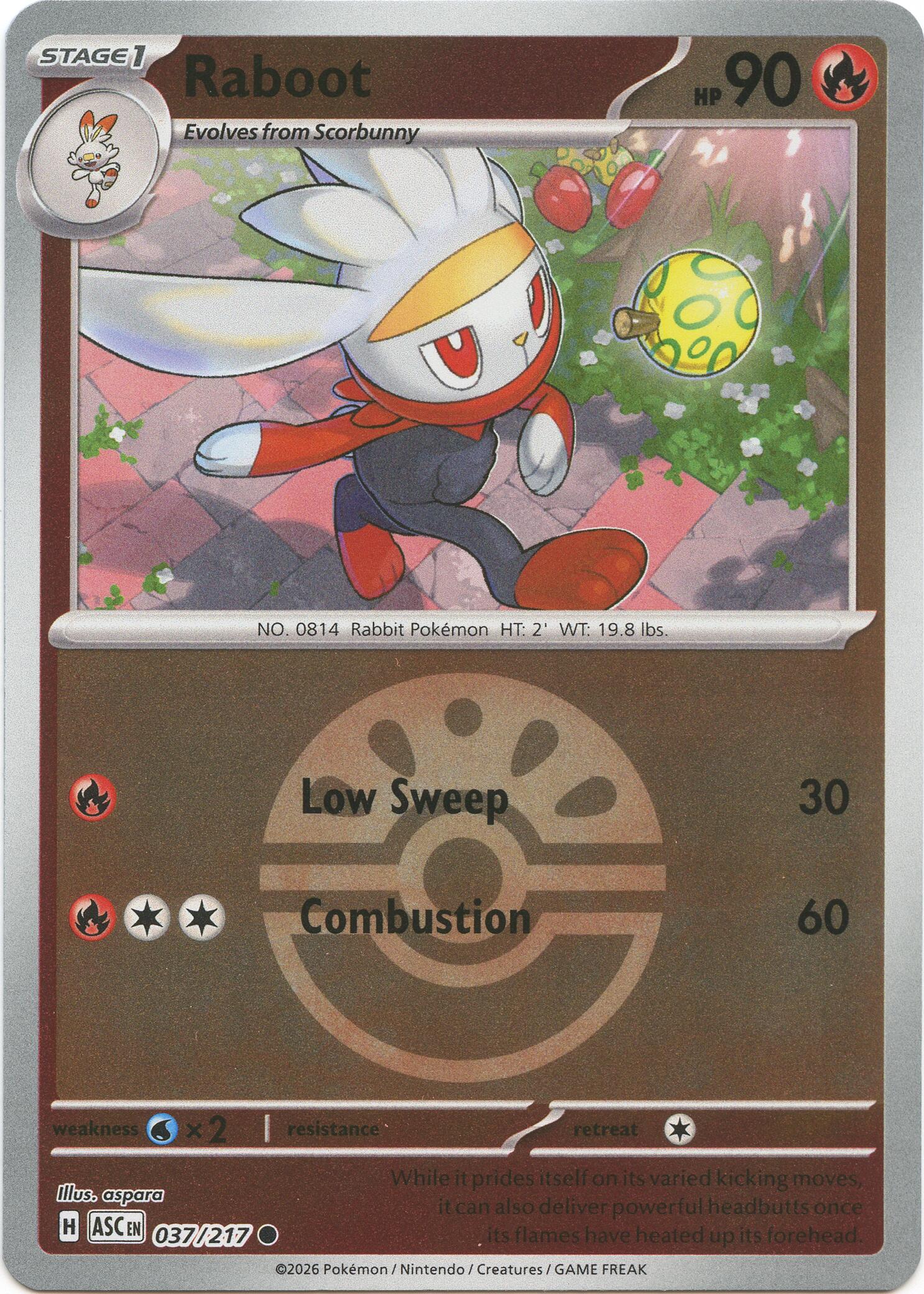 Raboot (037/217) (Friend Ball) [Mega Evolution: Ascended Heroes] | Good Games Morley