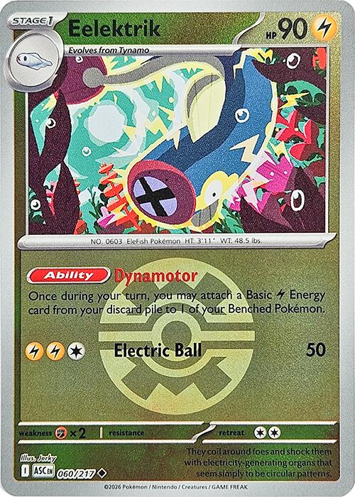 Eelektrik (060/217) (Quick Ball) [Mega Evolution: Ascended Heroes] | Good Games Morley