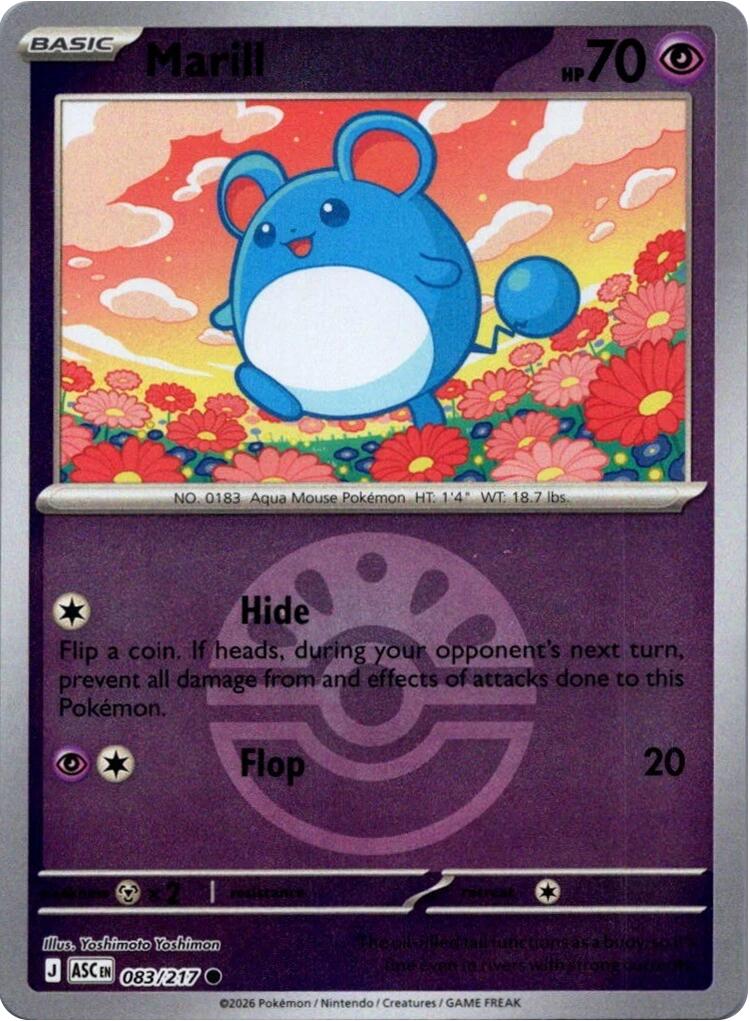 Marill (083/217) (Friend Ball) [Mega Evolution: Ascended Heroes] | Good Games Morley