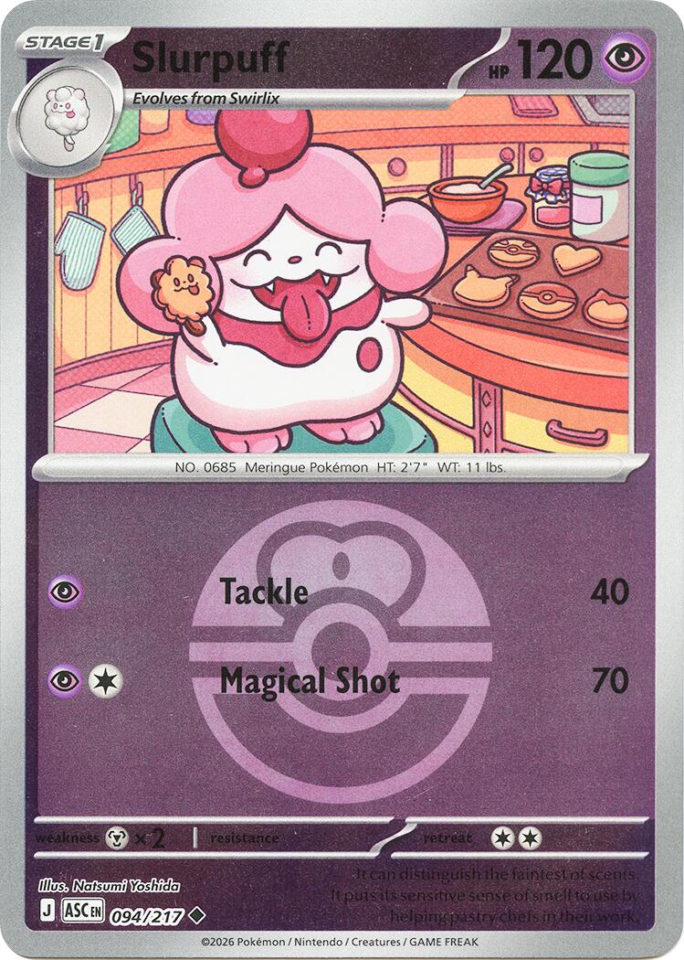 Slurpuff (094/217) (Love Ball) [Mega Evolution: Ascended Heroes] | Good Games Morley