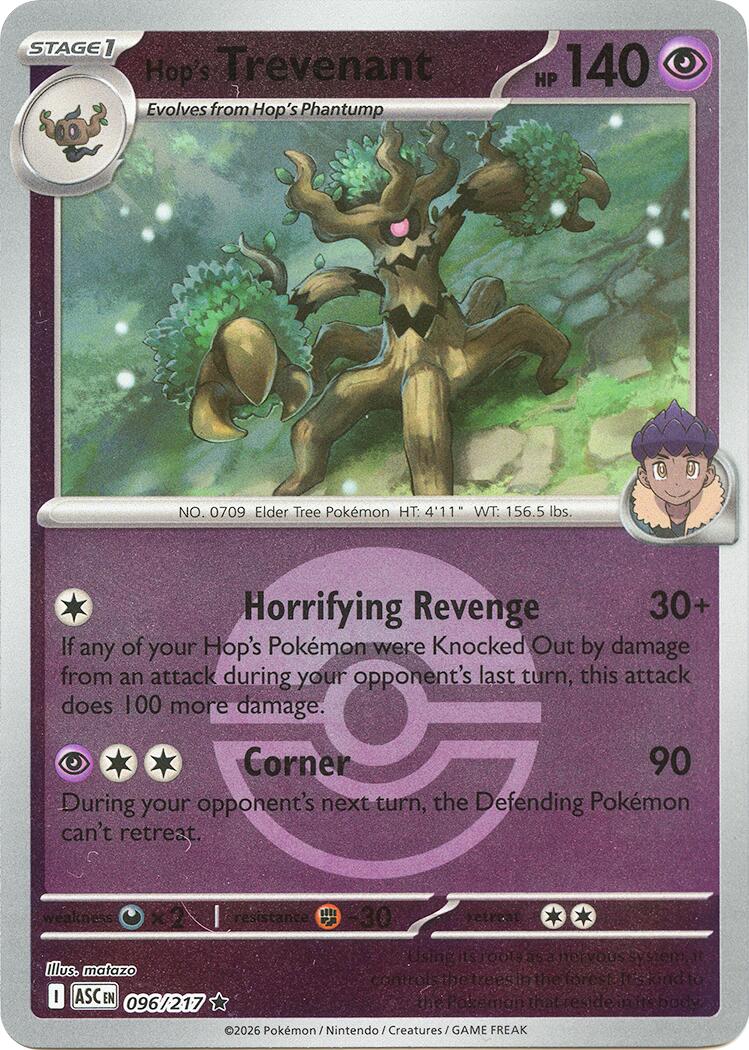 Hop's Trevenant (096/217) (Poke Ball) [Mega Evolution: Ascended Heroes] | Good Games Morley