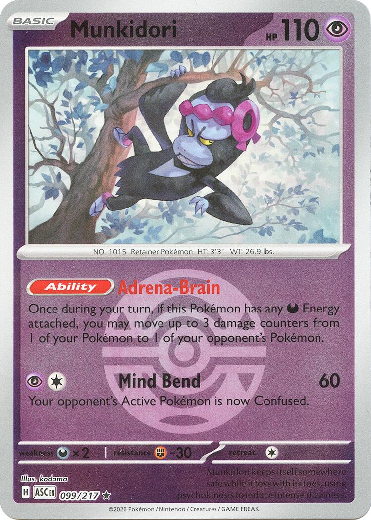 Munkidori (099/217) (Dusk Ball) [Mega Evolution: Ascended Heroes] | Good Games Morley