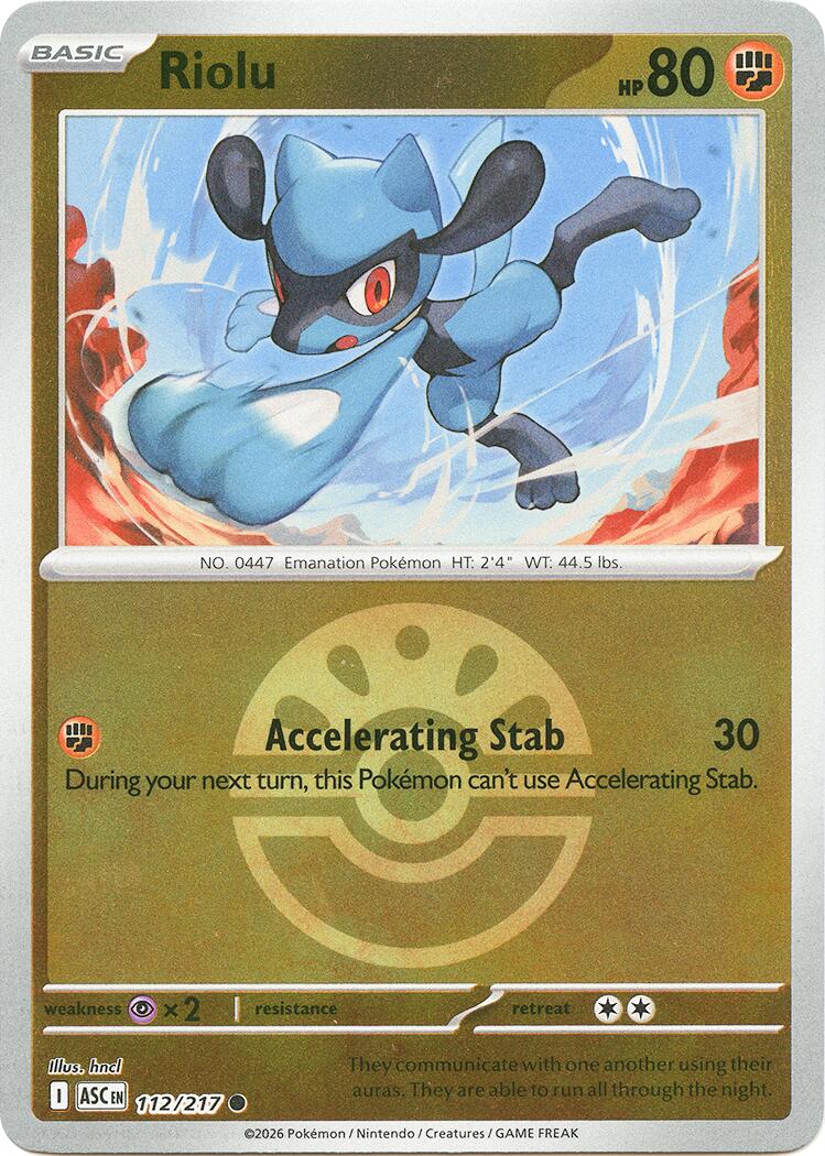 Riolu (112/217) (Friend Ball) [Mega Evolution: Ascended Heroes] | Good Games Morley