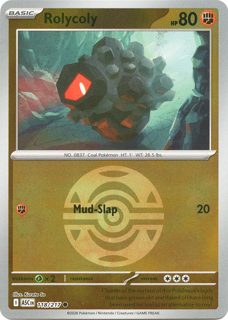 Rolycoly (118/217) (Dusk Ball) [Mega Evolution: Ascended Heroes] | Good Games Morley
