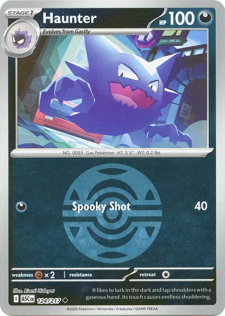 Haunter (124/217) (Dusk Ball) [Mega Evolution: Ascended Heroes] | Good Games Morley