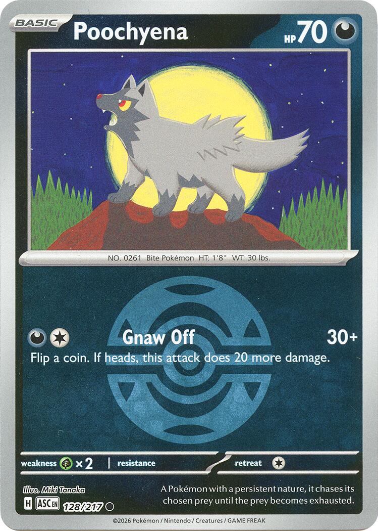 Poochyena (128/217) (Dusk Ball) [Mega Evolution: Ascended Heroes] | Good Games Morley