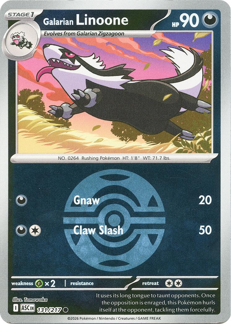 Galarian Linoone (131/217) (Dusk Ball) [Mega Evolution: Ascended Heroes] | Good Games Morley