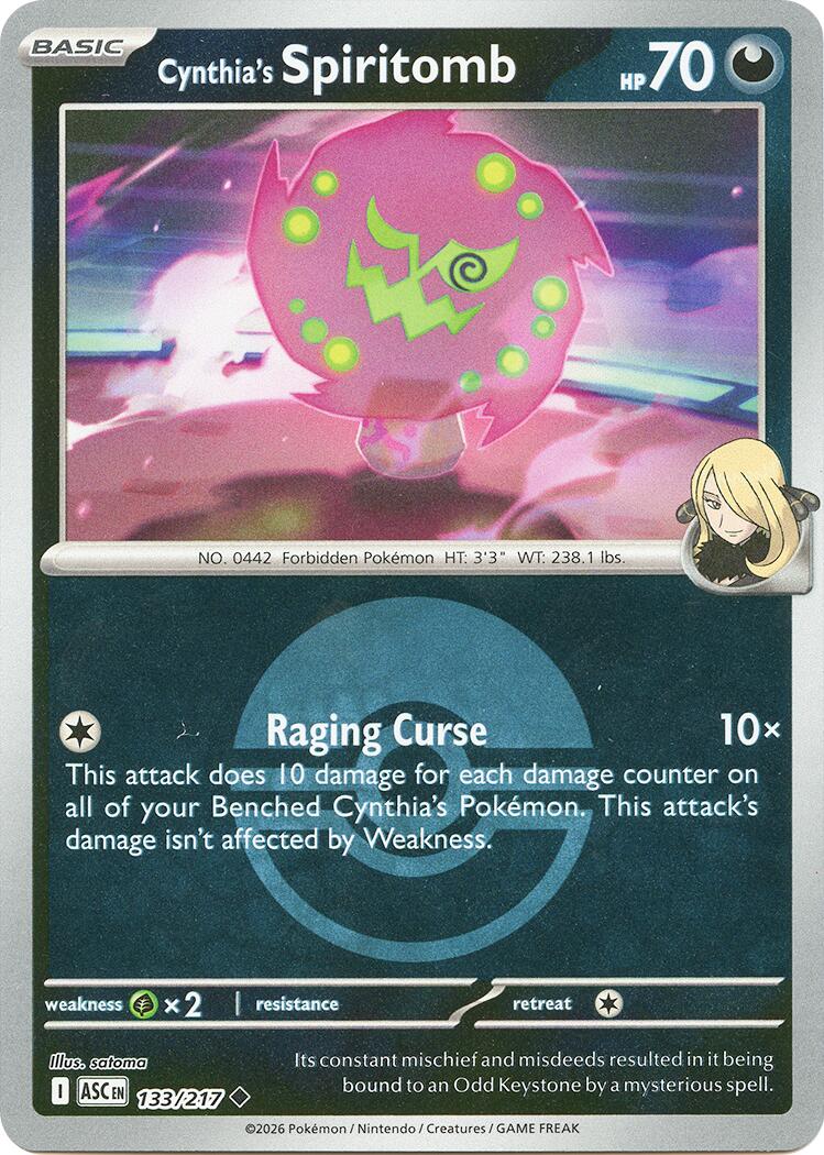 Cynthia's Spiritomb (133/217) (Poke Ball) [Mega Evolution: Ascended Heroes] | Good Games Morley