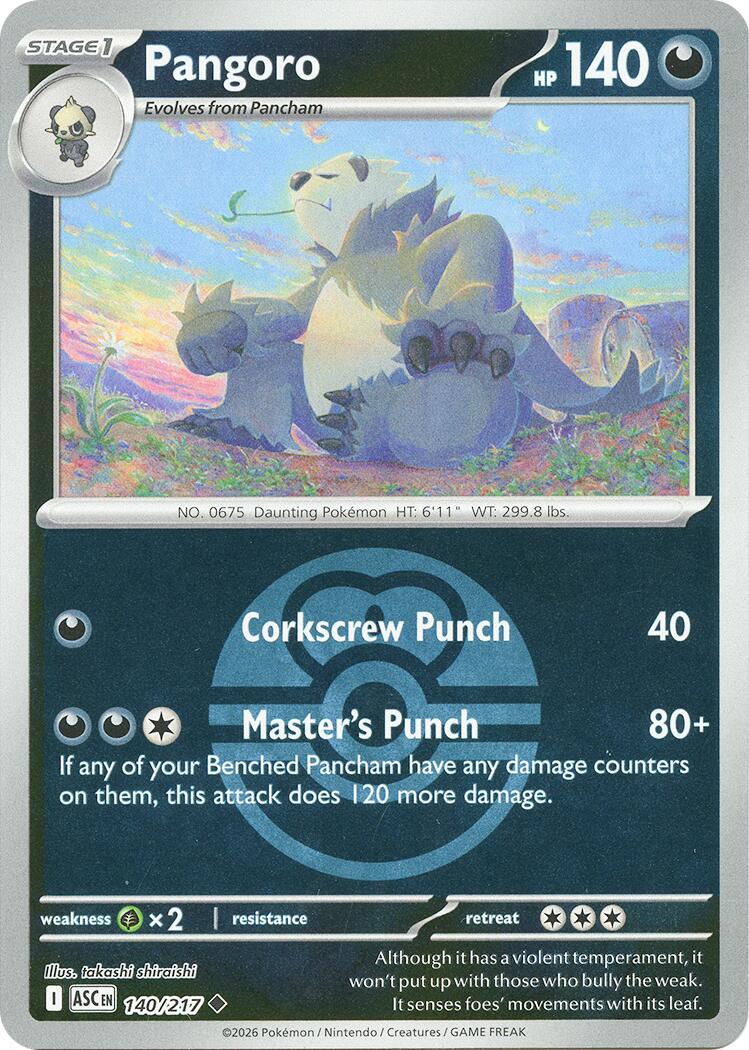 Pangoro (140/217) (Love Ball) [Mega Evolution: Ascended Heroes] | Good Games Morley