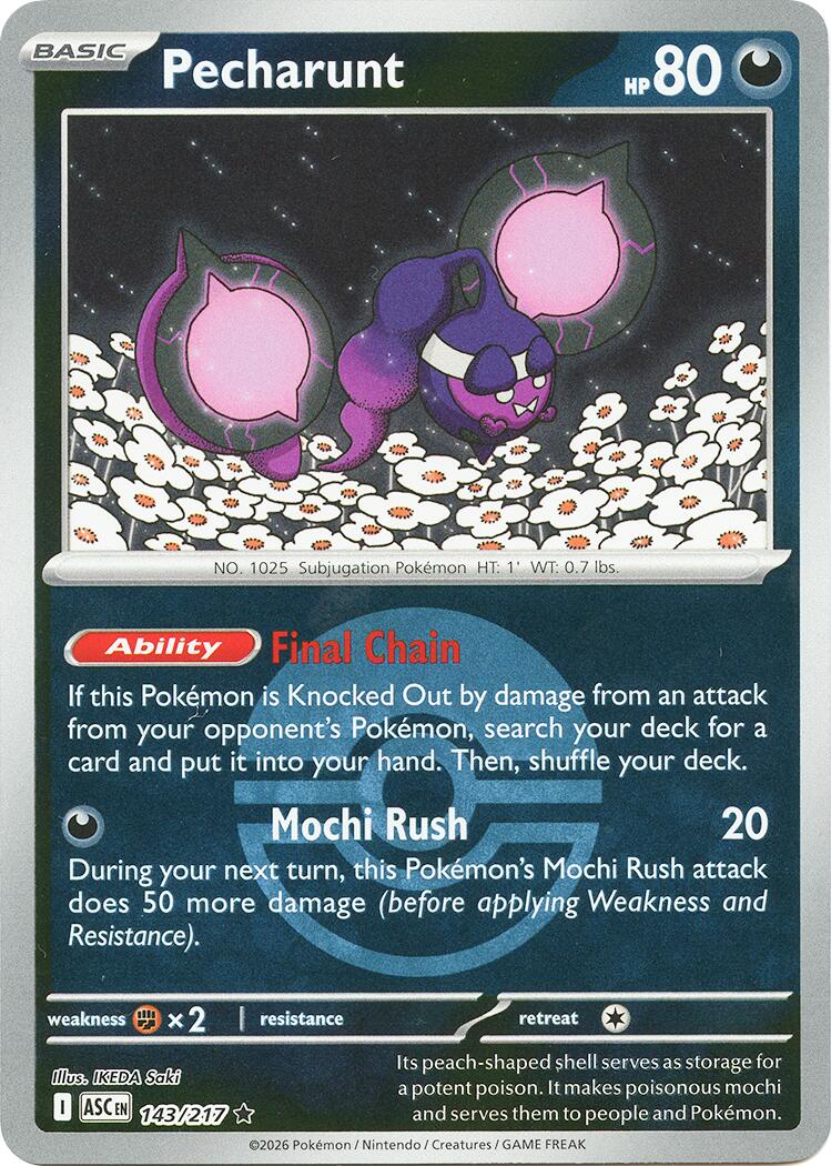 Pecharunt (143/217) (Poke Ball) [Mega Evolution: Ascended Heroes] | Good Games Morley