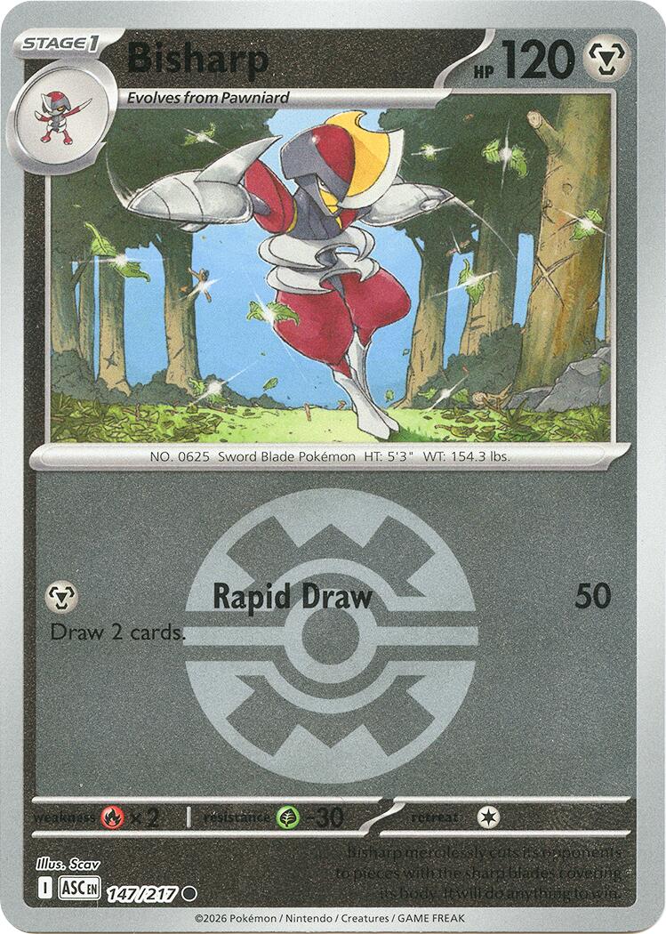 Bisharp (147/217) (Quick Ball) [Mega Evolution: Ascended Heroes] | Good Games Morley