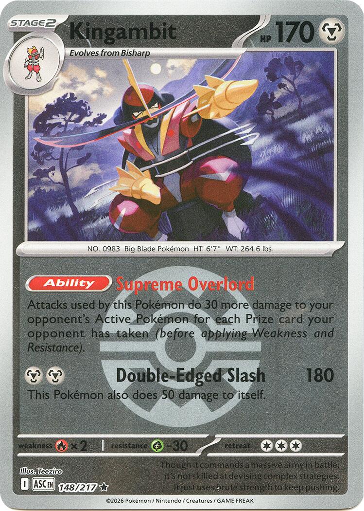 Kingambit (148/217) (Quick Ball) [Mega Evolution: Ascended Heroes] | Good Games Morley