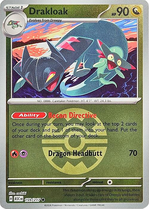 Drakloak (159/217) (Quick Ball) [Mega Evolution: Ascended Heroes] | Good Games Morley